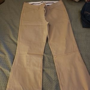 Tan stretchy dress pants